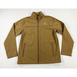 New Phillips 66 Softshell Jacket Harriton Brown Car Guy Workwear Men's M